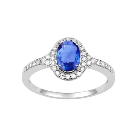 Christian Bernard 18kt White Gold Ring (18)7002GSCB2 0.19ct Diamonds With Sapphires