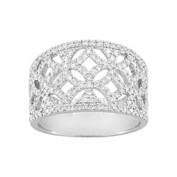 18k White Gold Ring Christian Bernard (18)7VQ031GB2 Diamonds 0.83ct GH SI
