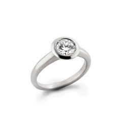 Anillo Oro Blanco 18kts Diamante VVS2-D 0,50cts A252/1420/1/0,50