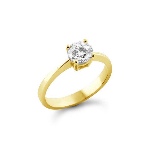 Anillo Oro Blanco 18kts Diamante VVS2-D 0,70cts A252/1681/0,7