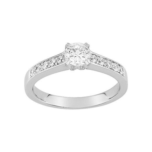 Anillo Oro Blanco 18kts Espace Diamant (18)EA008KGB1 Diamante G-VS 0,50 ct + 0,25 ct
