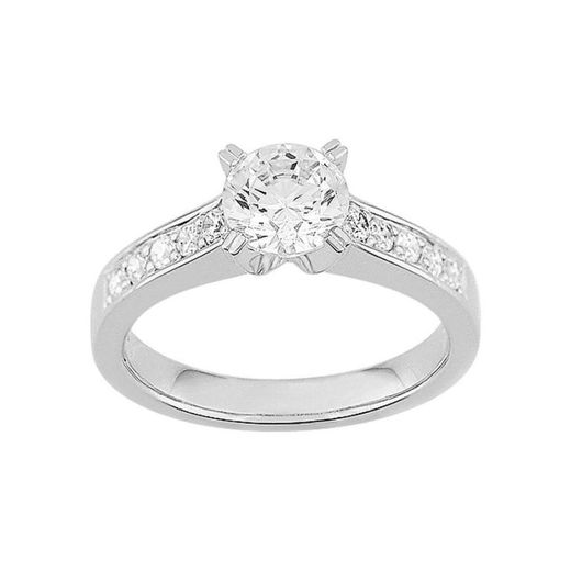 Anillo Oro Blanco 18kts Espace Diamant (18)EA008OGB2 Diamante GH-SI 1,00 ct + 0,25 ct