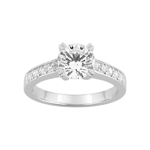 Anillo Oro Blanco 18kts Espace Diamant (18)EA008QGB1 Diamante G-VS 1,50 ct + 0,30 ct