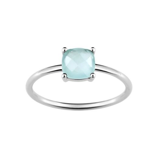 18kt White Gold Ring Joelli (18)J10002.V1 Green Chalcedony Only