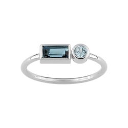 Anillo Oro Blanco 18kts Joelli (18)J10009.T1 Chromatic Topacio Blue