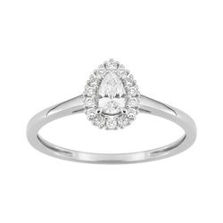 Anillo Oro Blanco 9Kts (9)9KLGD128W Diamantes Laboratorio 0,29ct