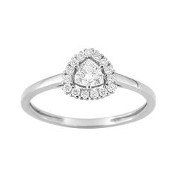 Anillo Oro Blanco 9Kts (9)9KLGD133W Diamantes Laboratorio 0,31ct