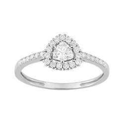 Anillo Oro Blanco 9Kts (9)9KLGD138W Diamantes Laboratorio 0,39ct