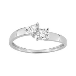 Anillo Oro Blanco 9Kts (9)9KLGD148W Diamantes Laboratorio 0,40ct