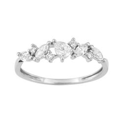 Anillo Oro Blanco 9Kts (9)9KLGD151W Diamantes Laboratorio 0,46ct