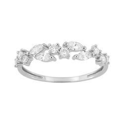 Anillo Oro Blanco 9Kts (9)9KLGD153W Diamantes Laboratorio 0,47ct