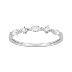 Anillo Oro Blanco 9Kts (9)9KLGD155W Diamantes Laboratorio 0,26ct