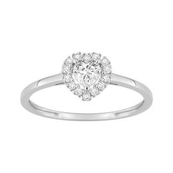 Anillo Oro Blanco 9Kts (9)9KLGD163W Diamantes Laboratorio 0,29ct