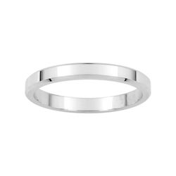Anillo Oro Blanco 9kts Argyor-MRM 2,5mm (9)9111725 Clásica Plana