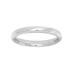 Anillo Oro Blanco 9kts Argyor-MRM 2,5mm (9)9112125 Clásica Semibombeada