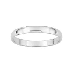 Anillo Oro Blanco 9kts Argyor-MRM 2,5mm (9)9KDJ25GB Clásico Media Cańa