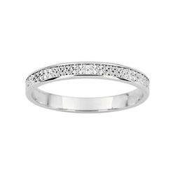 Anillo Oro Blanco 9kts Argyor-MRM 2,5mm (9)9Y124G25 Alianza Diamantada