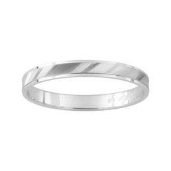 Anillo Oro Blanco 9kts Argyor-MRM 2,5mm (9)9Y145G25 Alianza Fantasia