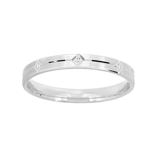 Anillo Oro Blanco 9kts Argyor-MRM 2,5mm (9)9Y312G25 Alianza Fantasia