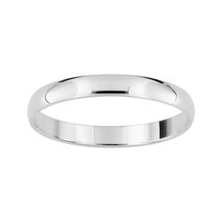 Anillo Oro Blanco 9kts Argyor-MRM 2,5mm (9)AR9710G25 Alianza Media Cańa