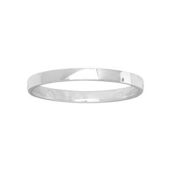 Anillo Oro Blanco 9kts Argyor-MRM 2mm (9)9110120 Clásica Bombeada