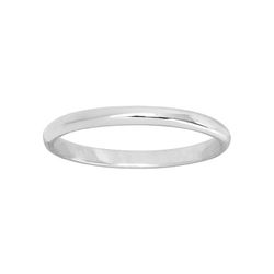 Anillo Oro Blanco 9kts Argyor-MRM 2mm (9)9110320 Clásica Media Cańa