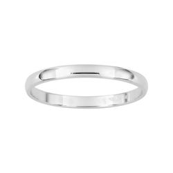 Anillo Oro Blanco 9kts Argyor-MRM 2mm (9)9KDJ20GB Clásico Media Cańa