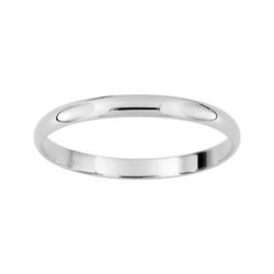 Anillo Oro Blanco 9kts Argyor-MRM 2mm (9)AR9710G20 Alianza Media Cańa