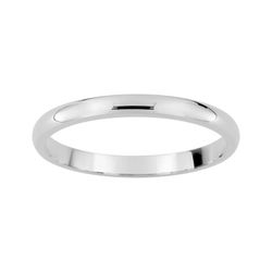 Anillo Oro Blanco 9kts Argyor-MRM 2mm (9)AR9730G20 Alianza Media Cańa Lisa