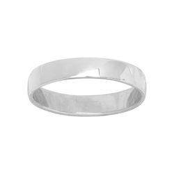 Anillo Oro Blanco 9kts Argyor-MRM 3,5mm (9)9110135 Clásica Bombeada