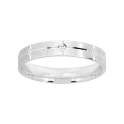 Anillo Oro Blanco 9kts Argyor-MRM 3,5mm (9)9Y312G35 Alianza Fantasia