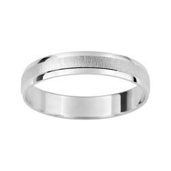 Anillo Oro Blanco 9kts Argyor-MRM 3,5mm (9)AR9495G35 Alianza Concava Facetada