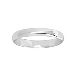 Anillo Oro Blanco 9kts Argyor-MRM 3mm (9)9110330 Clásica Media Cańa