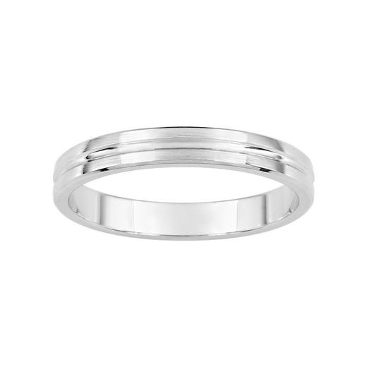 Bague en or blanc 9 carats Argyor-MRM 3 mm (9)9K131G30 Fantaisie
