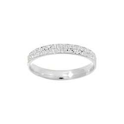 Anillo Oro Blanco 9kts Argyor-MRM 3mm (9)9K153G30 Fantasía Diamantada