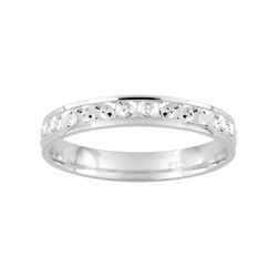 Anillo Oro Blanco 9kts Argyor-MRM 3mm (9)9K177G30 Fantasía Confort