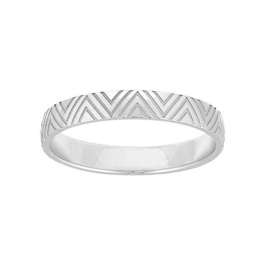 9kt White Gold Ring Argyor-MRM 3mm (9)9K259G30 Laser Engraved Triangle