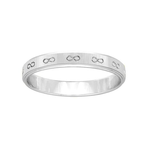 9kt White Gold Ring Argyor-MRM 3mm (9)9K265G30 Infinity Laser Engraving