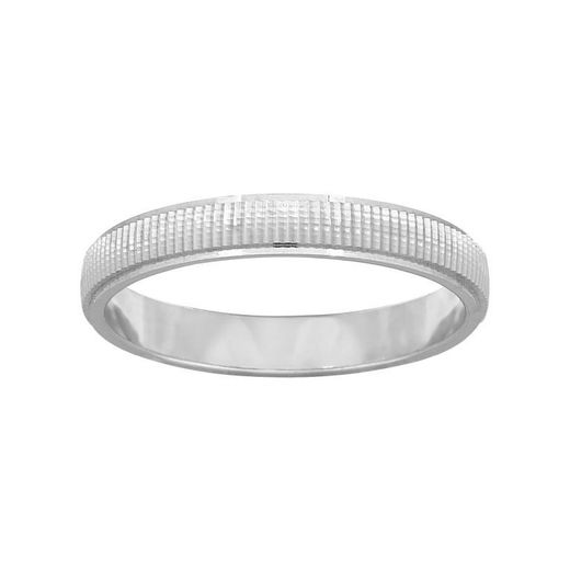 Anillo Oro Blanco 9kts Argyor-MRM 3mm (9)9K305G30 Fantasía Confort