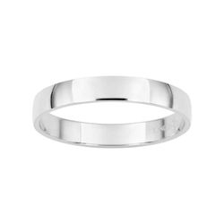 Anillo Oro Blanco 9kts Argyor-MRM 3mm (9)9KDB30GB Clásico Semibombeado