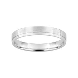 Anillo Oro Blanco 9kts Argyor-MRM 3mm (9)9Y197G30 Alianza Fantasia