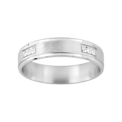 Anillo Oro Blanco 9kts Argyor-MRM 4,5mm (9)9Y102G45 Alianza Diamantes