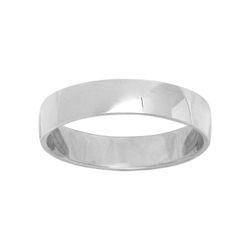 Anillo Oro Blanco 9kts Argyor-MRM 4mm (9)9110140 Clásica Bombeada