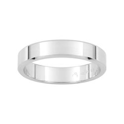 Anillo Oro Blanco 9kts Argyor-MRM 4mm (9)9111740 Clásica Plana