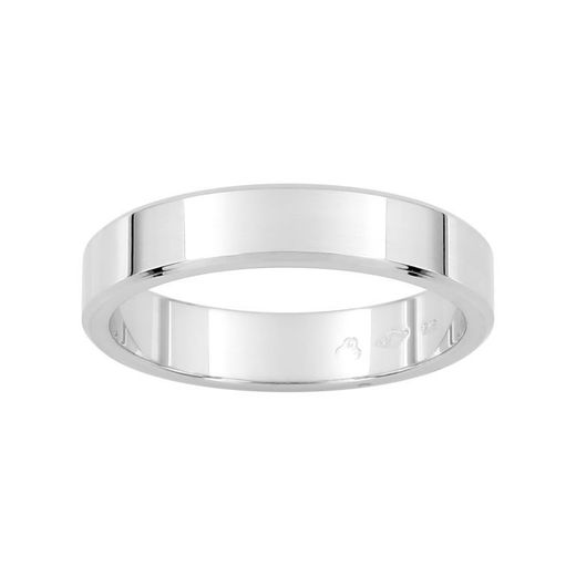 Anillo Oro Blanco 9kts Argyor-MRM 4mm (9)9111740 Clásica Plana