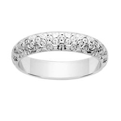Anillo Oro Blanco 9kts Argyor-MRM 4mm (9)9K041G40 Fantasía Diamantada