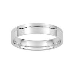 Anillo Oro Blanco 9kts Argyor-MRM 4mm (9)9K072G40 Fantasía Confort