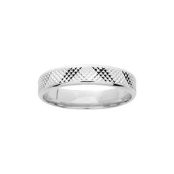 Anillo Oro Blanco 9kts Argyor-MRM 4mm (9)9K120G40 Fantasía Diamantada