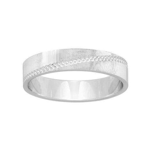 Bague en or blanc 9 carats Argyor-MRM 4 mm (9)9K298G40 Comfort Fantasy