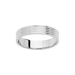 Anillo Oro Blanco 9kts Argyor-MRM 4mm (9)9K4740GB Fantasía Confort